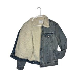 Old Navy: Shirpa-lined Non-Stretch Jean Jacket (Rare)